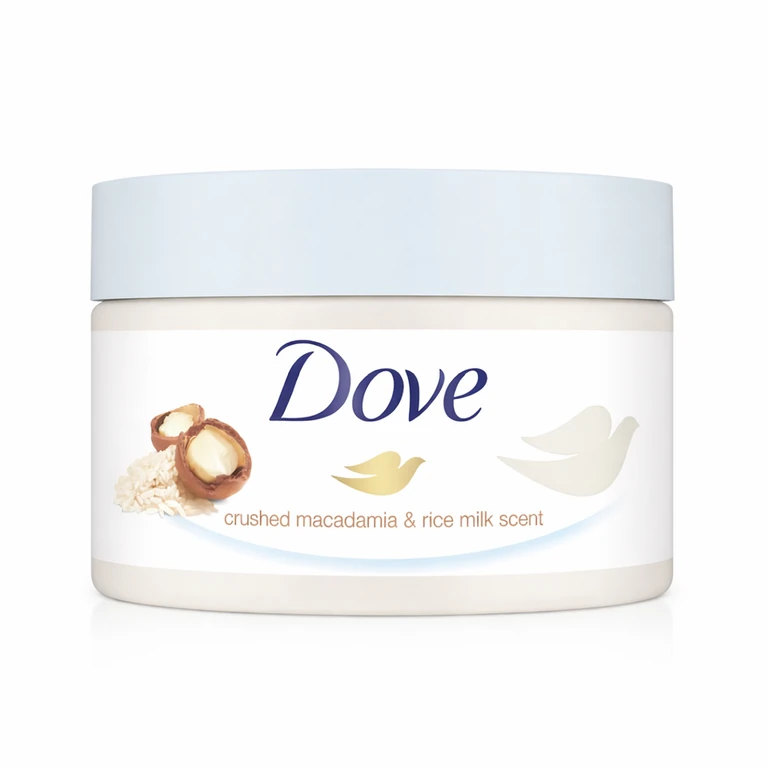 Dove Crushed Macadamia & Rice Milk Body Scrub 225 ml